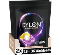 Dylon Black & Dark Caps | 18 Wash Loads | Detergent Pods to Protect Colours | Pack of 2