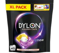 Dylon Black & Dark Caps (40 Wash Loads), Dylon Black Caps for all Clothes, Dark Colour Washing Pods to Protect Darker Colours, renewing in every wash