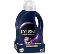 Dylon Black & Dark Detergent | 30 Wash Loads | Liquid Laundry Detergent for all Coloured Clothes | Pack of 2
