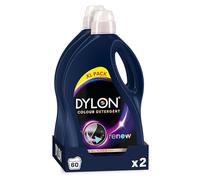 Dylon Black & Dark Detergent | 60 Wash Loads (Total 120 Wash Load) | Liquid Laundry Detergent for all Coloured Clothes | Pack of 2
