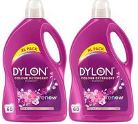 Dylon Blossom Colour Detergent (60 Wash Loads), Liquid Laundry Detergent for all Coloured Clothes, renewing in every wash with optimal results in 10 washes (Pack of 2)