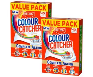 Dylon Colour Catcher Complete Action Laundry Sheets - 2 x 40 sheets