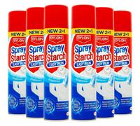Dylon Easy Iron & Spray Starch 300ml 2 in 1 PACK OF 6 (new package )
