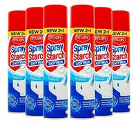 Dylon Easy Iron & Spray Starch 2-in-1 300 ml Pack of 6 (new package)