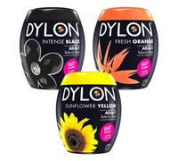 Dylon Fabric Dye Pod Multipack - Black, Fresh Orange & Sunflower Yellow
