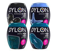 Dylon Fabric Dye Pod Multipack - Black, Navy, Jeans & Ocean Blue