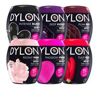 Dylon Fabric Dye Pod Multipack - Black, Purple, Red & Pink Shades