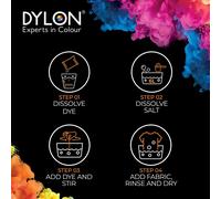 DYLON Hand Dye, Fabric Dye Sachet for Clothes, Soft Furnishings and Projects, 50 g - Navy Blue