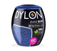 DYLON JEANS BLUE MACHINE DYE POD POWDER 350g FABRIC WASH FOR COLOUR CLOTHES