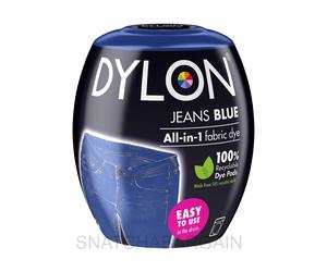 DYLON JEANS BLUE MACHINE DYE POD POWDER 350g FABRIC WASH FOR COLOUR CLOTHES