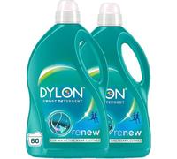 Dylon Sport Detergent | 60 Wash Loads | Liquid Laundry Detergent for all Coloured Clothes | Pack of 2