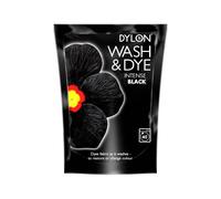 Dylon Wash & Dye Fabric Dye for Clothes & Soft Furnishings - Intense Black / Velvet Black
