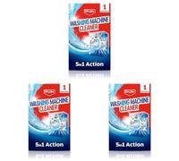 Dylon Washing Machine Cleaner 1 Use, 5-in-1 Washing Machine Cleaner, Freshener and Limescale Remover for Cleaning Washing Machines, Single Application Pack (Pack of 3)