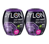 DYLON Washing Machine Fabric Dye Pod for Clothes & Soft Furnishings, 350g - Deep Violet (Pack of 2)