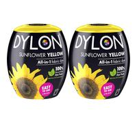 DYLON Washing Machine Fabric Dye Pod for Clothes & Soft Furnishings, 350g - Sunflower Yellow (Pack of 2)
