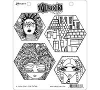 Dylusions Cling Head Start