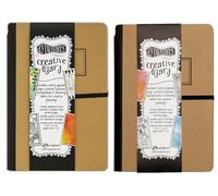 Dylusions Creative Dyary Bundle, by Dyan Reaveley, Original and Dyary 2, Journals with Art Pages, 5.5 x 8.5 inches, (DYJ54405, DYJ58663)