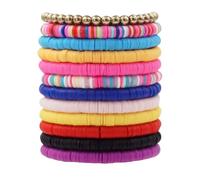 DYLYMX 12 Pcs Friendship Bracelets Set Sweet Album Inspired Toylor Letter Bracelet Bohemian Concert Exchange Friendship Bracelets Gifts for Music Lover Fans (E)