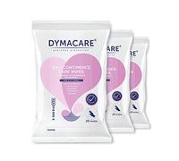 DYMACARE 5 in 1 Continence Care Wipes | Adult Scented Premium Disposable Incontinence Cloths | Skin Cleansing Wipes with Barrier Protection | 3 Packs (75 Wipes in Total)
