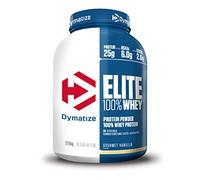 Dymatize Elite 100% Whey Gourmet Vanilla 2170g - High Protein Low Sugar Pulver + Whey Protein und BCAAs