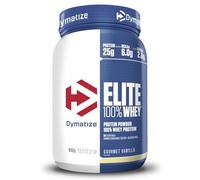 Dymatize Elite 100% Whey Gourmet Vanilla 942g - High Protein Low Sugar Powder + Whey Protein and BCAAs