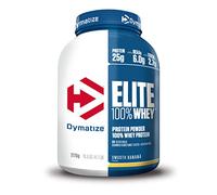 Dymatize Elite 100% Whey Smooth Banana 2170g - High Protein Low Sugar Powder + Whey Protein and BCAAs