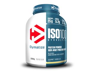 Dymatize ISO 100 Hydrolyzed Gourmet Vanilla 2264g - Whey Protein Hydrolysat + Isolat Pulver