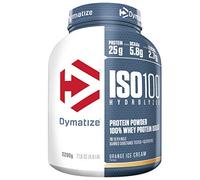 Dymatize ISO 100 Hydrolyzed Whey Protein BCAA Powder, Orange Ice Cream Flavor, 2.2kg