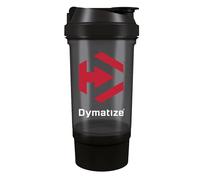 Dymatize Protein Shaker Bottle 500ml with supplement storage compartment - Including Strainer for Lump-free Shakes - Leak-Proof & Dishwasher safe, BPA & DHEP free