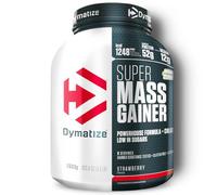 Dymatize Super Mass Gainer Strawberry 2943g - Weight-Gainer Powder + Carbohydrates, BCAAs and Casein