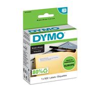 DYMO LW Multipurpose Label Authentic 11355 18432 Adhesive Black on White 19 x 51 mm 500 Labels