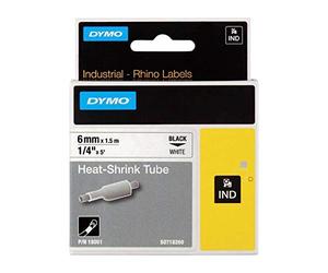 Dymo 18051-18051 6mm White Heat Shrink Tube - S0718260