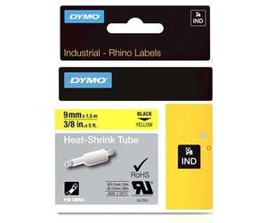 Dymo 18054 (S0718290) Original Label Tape (9mm x1.5m) Black On Yellow