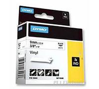 DYMO 18443 TAPE, PERM, VINYL, 9MMX5.5M, WHITE