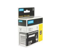 Original Dymo 18483 Black On White 12mm x 5.5m Industrial Permanent Polyester La