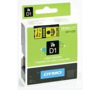 Dymo 19 mm Black on Yellow Label Tape (5 pieces, Thermal Transfer Technology, UV-Resistant, Water-Repellent)