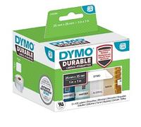 Dymo 2112286 LW Durable square multi-purpose 25mm x 25mm Black on White