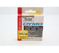 Dymo 45010 D1 LabelMaker Tape 12mm x 7m Black on Clear S0720500