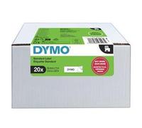 Dymo Authentic D1 Labels | Black Print on White | 12mm x 7m | Self-Adhesive Labels for LabelManager Label Printers | 20 Count