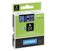 DYMO Authentic D1 Labels | Black Print on Blue Tape | 12 mm x 7 m | Self-Adhesive Labels for LabelManager Label Makers | Made in Europe