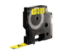DYMO S0720580 D1 Tape 12mm x 7m Black on Yellow.