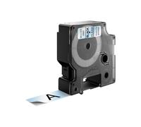 Dymo D1 Tape 19MM Black on Clear 45800