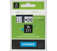 Dymo 53713 D1 Labelmaker Tape 24mm x 7m Black on White S0720930