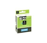 Dymo D1 S0720930 / 53713 Authentic Label Tape Self Adhesive Black Print on White 24 mm x 7m