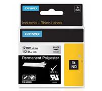 Dymo 622289 Original Label Tape (12mm x 5.5m) Black On Clear