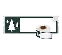 Dymo 1960102 Green on White Christmas Tree Address Labels 28mm x 89mm - 130 Labels (Original)