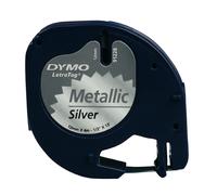 Dymo 91208/S0721730 DirectLabel-etikettes silver 12mm x 4m for Dymo Le