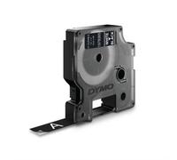 DYMO Authentic D1 Durable Labels | White Print on Black Tape | 12 mm x 3 m | Labelling Tape for LabelManager Label Makers