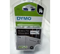 Dymo D1 Labels - Authentic Self-Adhesive Black on White 12mm x 7m for LabelManager - 2 Count