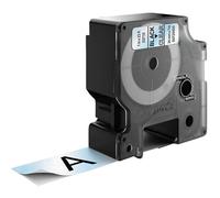 DYMO Authentic D1 Labels | 24mm x 7m Roll | Black Print on Clear | Self-Adhesive Labels for LabelManager Label Printers